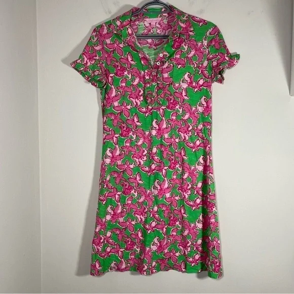 Lilly Pulitzer Carolyn Butterfly Flutter Dress Size XS - Picture 2 of 6